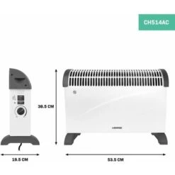 Convecteur électrique 2000W – Blanc - Ventilateur Turbo - Thermostat Réglable - 3 Positions De Chauffage – Pour Des Pièces Jusqu'à 24m2 - Acier Très épais 8 Convecteur électrique 2000W – Blanc - Ventilateur Turbo - Thermostat Réglable - 3 Positions De Chauffage – Pour Des Pièces Jusqu'à 24m2 - Acier Très épais -Atlantic Magasin 68308766 4