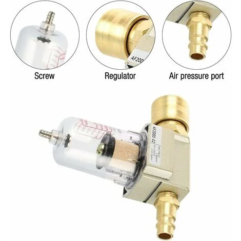 Filtre à Air Comprimé, CJBIN Séparateur Deau à Air Comprimé 1/4, Séparateur D Eau Séparateur D Huile Avec Raccord Rapide Pour Filtre Compresseur-BDD 2 Filtre à Air Comprimé, CJBIN Séparateur Deau à Air Comprimé 1/4, Séparateur D Eau Séparateur D Huile Avec Raccord Rapide Pour Filtre Compresseur-BDD – Image 2