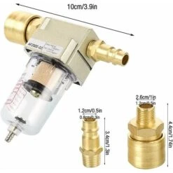 Filtre à Air Comprimé, CJBIN Séparateur Deau à Air Comprimé 1/4, Séparateur D Eau Séparateur D Huile Avec Raccord Rapide Pour Filtre Compresseur-BDD 8 Filtre à Air Comprimé, CJBIN Séparateur Deau à Air Comprimé 1/4, Séparateur D Eau Séparateur D Huile Avec Raccord Rapide Pour Filtre Compresseur-BDD -Atlantic Magasin 68980548 4