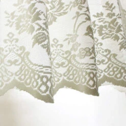 1 Pcs Floral Dentelle Valance Rideau Broderie Semi Sheer Court Rideau De Fenêtre Pour Cuisine Belle Salle À Manger Fenêtre Décor 130 41 Cm Beige -Atlantic Magasin 69009668 5