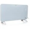 Princess 348151 Chauffage Connect� A Panneau Rayonnant En Verre Blanc�- 1500 Watt -�Command� Via Wi-Fi