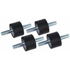 Déstockage 4pcs Supports En Caoutchouc D'Isolant Anti-vibration M8 30 X 20 Supports Amortisseurs De Vibrations Isolateur En Caoutchouc Anti-vibration Avec Vis