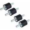 Déstockage 4pcs Montage D'Isolateur De Caoutchouc Anti-vibration Supports D'Isolant Anti-vibration M6 20 X 20 Monte L'Amortisseur Avec Vis