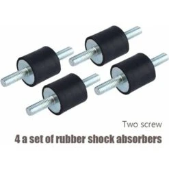 Déstockage 4pcs Montage D'Isolateur De Caoutchouc Anti-vibration Supports D'Isolant Anti-vibration M6 20 X 20 Monte L'Amortisseur Avec Vis -Atlantic Magasin 69253561 3