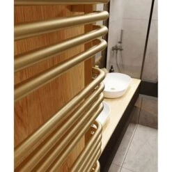 Sèche-serviette Mixte Doré De 540mm De Haut Et 300mm De Large. - 99 Watt - ALE540/300Z8BRA -Atlantic Magasin 69574960 4