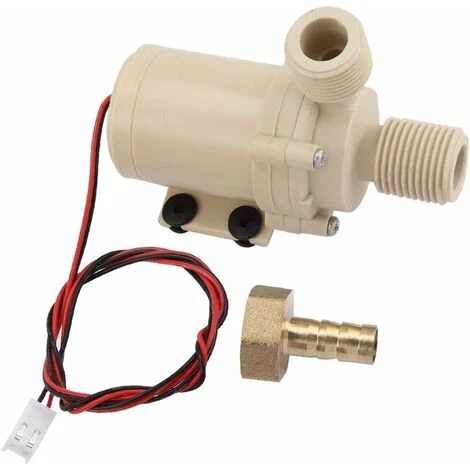 ZXPASRA Pompe à Eau Solaire De CC 12V, Pompe De Circulation D'eau Chaude/de Refroidissement 2 ZXPASRA Pompe à Eau Solaire De CC 12V, Pompe De Circulation D'eau Chaude/de Refroidissement – Image 2