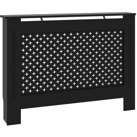 Cache-radiateur | Équipement Pour Radiateur Noir 112x19x81 Cm MDF 56295 2 Cache-radiateur | Équipement Pour Radiateur Noir 112x19x81 Cm MDF 56295 – Image 2