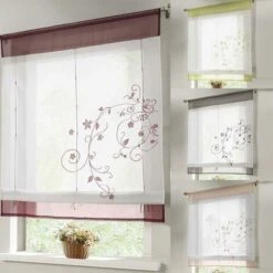 Rideau Romantique Avec Languette Supérieure Pour La Cuisine Et Le Balcon (gris, 80X120cm)——Oi-FRIS, Oi-FRIS 7 Rideau Romantique Avec Languette Supérieure Pour La Cuisine Et Le Balcon (gris, 80X120cm)——Oi-FRIS, Oi-FRIS -Atlantic Magasin 71043110 4