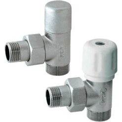 Kit Clapet Et Té De Réglage Blanc Pour Radiateur RCR POLETTI 1/2