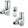 Kit Thermostatique Avec Vanne Chromée Et Té De Réglage Pour Radiateur RCR POLETTI
