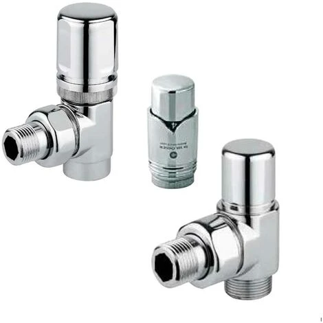 Kit Thermostatique Design Avec Vanne Chromée Et Té De Réglage Pour Radiateur RCR POLETTI 2 Kit Thermostatique Design Avec Vanne Chromée Et Té De Réglage Pour Radiateur RCR POLETTI – Image 2