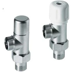 Kit Vanne Et Té De Réglage Blanc Pour Radiateur RCR POLETTI Installation Horizontale