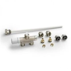 Pack Robinetterie Thermostatisable Monopoint Monotube / Bitube Droit Nickelé - ACOVA 832520