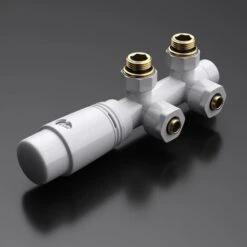 Sogood Robinet De Radiateur Thermostatique Blanc Contrôleur De Chauffage Connexion Centrale 187mm