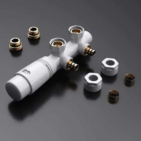 Sogood Robinet De Radiateur Thermostatique Blanc Contrôleur De Chauffage Connexion Centrale 187mm 4 Sogood Robinet De Radiateur Thermostatique Blanc Contrôleur De Chauffage Connexion Centrale 187mm – Image 4