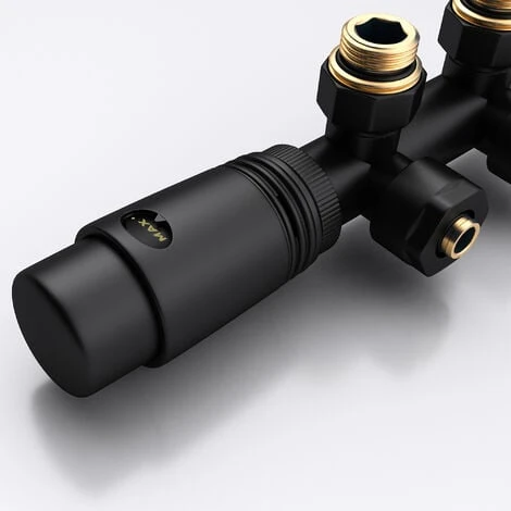 Sogood Robinet De Radiateur Thermostatique Noir Contrôleur De Chauffage Connexion Centrale 187mm 2 Sogood Robinet De Radiateur Thermostatique Noir Contrôleur De Chauffage Connexion Centrale 187mm – Image 2