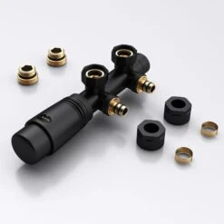 Sogood Robinet De Radiateur Thermostatique Noir Contrôleur De Chauffage Connexion Centrale 187mm 8 Sogood Robinet De Radiateur Thermostatique Noir Contrôleur De Chauffage Connexion Centrale 187mm -Atlantic Magasin 71431699 4