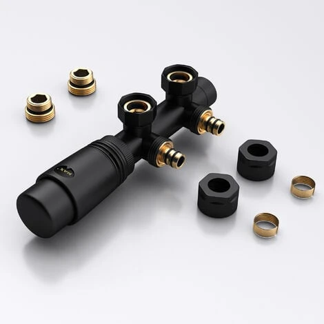 Sogood Robinet De Radiateur Thermostatique Noir Contrôleur De Chauffage Connexion Centrale 187mm 4 Sogood Robinet De Radiateur Thermostatique Noir Contrôleur De Chauffage Connexion Centrale 187mm – Image 4