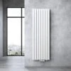 Sogood Radiateur Pour Chauffage Central 180x61cm Radiateur à Eau Chaude Panneau Monocouche Design Vertical Blanc