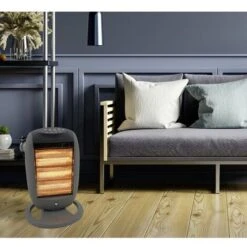 Radiateur Halogène SHX SHX24HS1200 30 M² Argent, Noir -Atlantic Magasin 71586351 4