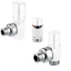 Kit Thermostatique Avec Vanne Et Té De Réglage Pour Radiateur RCR POLETTI - Blanc