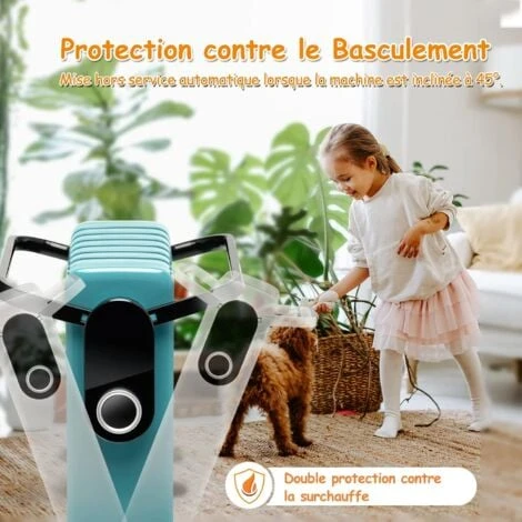 RELAX4LIFE Radiateur à Bain D’Huile Portable 7 Éléments 1500W Avec Porte-Serviette 3 Niveaux De Puissance, Protection Contre Renversement&Surchauffe, Radiateurs Électriques Économique Pour 25 M²( 5°-3 4 RELAX4LIFE Radiateur à Bain D’Huile Portable 7 Éléments 1500W Avec Porte-Serviette 3 Niveaux De Puissance, Protection Contre Renversement&Surchauffe, Radiateurs Électriques Économique Pour 25 M²( 5°-3 – Image 4