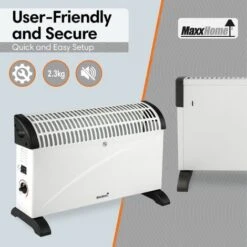 Convecteur électrique 2000 W - Chauffage Sur Pied - Thermostat Réglable - Radiateur D'appoint - MaxxHome -Atlantic Magasin 72492743 4
