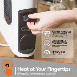 Convecteur Mobile - Radiateur Électrique - Turbo - 3000 Watt - Blanche - MaxxHome -Atlantic Magasin 72492905 3