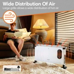 Convecteur Mobile - Radiateur Électrique - Turbo - 3000 Watt - Blanche - MaxxHome -Atlantic Magasin 72492905 5
