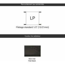 Radiateur Fonte Sur Pieds - Hauteur 640mm - Longueur 80mm - 73 Watt - Epaisseur Mm - Contenance 0.68L - BAR640/80FB3 -Atlantic Magasin 72558132 3