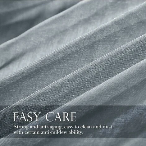 Blanc Gris Sheer Rideaux 132cm 244cm Sheer Oeillet Dégradé Couleur Voile Sheer Élégant Décor Fenêtre Voile Salon Balcon Chambre De Bébé 2 Panneaux Cisea 3 Blanc Gris Sheer Rideaux 132cm 244cm Sheer Oeillet Dégradé Couleur Voile Sheer Élégant Décor Fenêtre Voile Salon Balcon Chambre De Bébé 2 Panneaux Cisea – Image 3