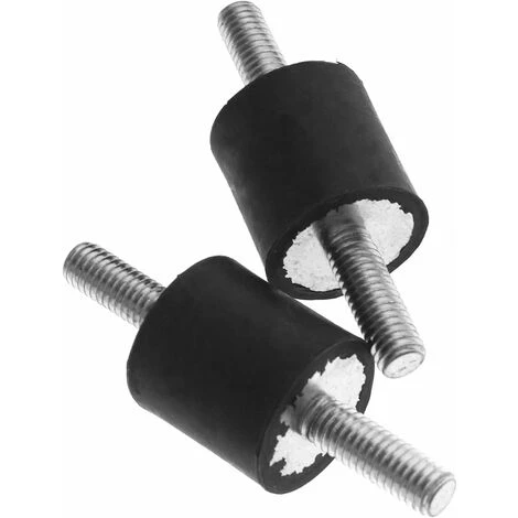 4pcs M6 20x20mm Double Extrémités Vis Absorbeur Anti Vibration Isolateur En Caoutchouc Bobine Montages Bateau Voiture Silencieux Bloc Damper 4 4pcs M6 20x20mm Double Extrémités Vis Absorbeur Anti Vibration Isolateur En Caoutchouc Bobine Montages Bateau Voiture Silencieux Bloc Damper – Image 4