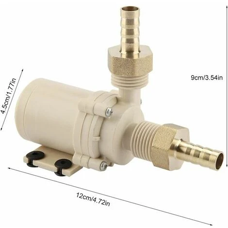 MSBD Pompe à Eau Solaire De CC 12V, Pompe De Circulation D'eau Chaude/de Refroidissement 3 MSBD Pompe à Eau Solaire De CC 12V, Pompe De Circulation D'eau Chaude/de Refroidissement – Image 3