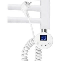 EMKE Résistance Pour Radiateur, Élément Chauffant Pour Sèche-serviette De Salle De Bain Avec Contrôleur De Température Et Fonction De Synchronisation, 1200W