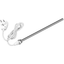 EMKE Élément Chauffant Pour Sèche-serviette De Salle De Bain, Résistance Pour Radiateur Électrique Avec Interrupteur Marche/Arrêt Blanc 600W Résistances Pour Chauffage