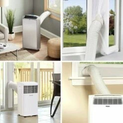 YIDOMDE Climatiseur Adaptateur De Tuyau De Fenêtre Interface De Bouche Plate 15cm,T-Audace Adaptateur De Fenêtre Plaque Tube Connecteur Kit De Glissière De Fenêtre Adaptateur Tuyau Climatiseur Mobile -Atlantic Magasin 75334803 5