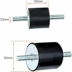 Silent Bloc M8, 4pcs Plot Anti Vibration Silenbloc Caoutchouc, Double Extrémités Vis Absorbeur Anti Vibration Pour Bateau Voiture Amortisseur Silencieux -Versailles(M8 X 20, 30 X 30) -Atlantic Magasin 76188529 2