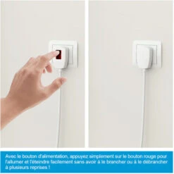 Heilmetz Élément Chauffant Pour Radiateur De Salle De Bain, Thermoplongeur Pour Sèche-serviette Électrique Avec Interrupteur Marche/Arrêt 600W -Atlantic Magasin 76794771 3