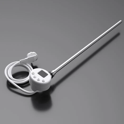 Sogood Résistance Pour Radiateur Blanc Élément Chauffant Pour Sèche-Serviette De Salle De Bain 1000W Avec Contrôleur De Température 1 Sogood Résistance Pour Radiateur Blanc Élément Chauffant Pour Sèche-Serviette De Salle De Bain 1000W Avec Contrôleur De Température