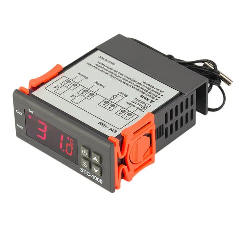 STC-1000 Regulateur De Temperature Numérique Avec étanche Sonde 220V, Thermostat Double Relai, Refroidissement Et Chauffage 1 STC-1000 Regulateur De Temperature Numérique Avec étanche Sonde 220V, Thermostat Double Relai, Refroidissement Et Chauffage