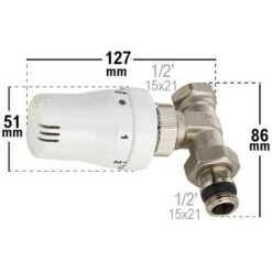 Robinet De Radiateur Thermostatique Droit 15x21. NOYON & THIEBAULT -Atlantic Magasin 7848971 3