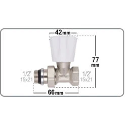 Robinet De Radiateur Manuel Droit 12x17 NOYON & THIEBAULT -Atlantic Magasin 7848981 4