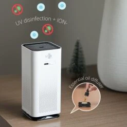 Mini Purificateur D'Air, Silencieux, UV-C, Ioniseur Lumière Ambiante, Assainisseur, USB 9 Mini Purificateur D'Air, Silencieux, UV-C, Ioniseur Lumière Ambiante, Assainisseur, USB -Atlantic Magasin 78939498 5