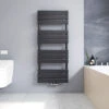Meykoers Sèche-serviettes Eau Chaude Anthracite Vertical 667W Radiateur Sèche-serviette 120x50cm