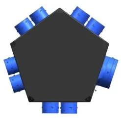 Plénum Universel D'insufflation Isolé 8P/125 Pour VMC Double Flux