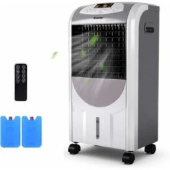 GOPLUS Climatiseur Mobile Avec Chauffage-Rafraîchisseur D'Air-Réservoir7L-3 Modes&3 Vitesses Variables-Minuterie 8H&Télécommande