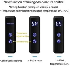 Sèche Serviettes Électrique Radiateur Doré Accessoires De Salle De Bain, Minuterie Intégrée Contrôle De La Température 10 Bars Porte-Serviettes Chauffants Électriques, Hardwired 8 Sèche Serviettes Électrique Radiateur Doré Accessoires De Salle De Bain, Minuterie Intégrée Contrôle De La Température 10 Bars Porte-Serviettes Chauffants Électriques, Hardwired -Atlantic Magasin 79819826 4