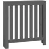 Cache-radiateur Gris 79,5x19x84 Cm Bois Massif De Pin VidaXL