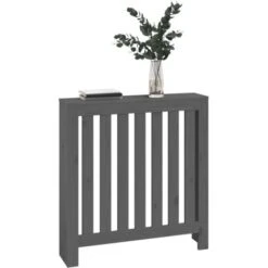 Cache-radiateur Gris 79,5x19x84 Cm Bois Massif De Pin VidaXL -Atlantic Magasin 80309965 4