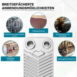 Hrale Échangeur De Chaleur Thermique Inox 10 Plaques Max. 22 KW Eau Solaire -Atlantic Magasin 808212 5